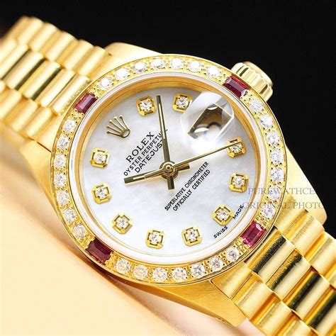 small gold women's rolex|solid gold rolex watches.